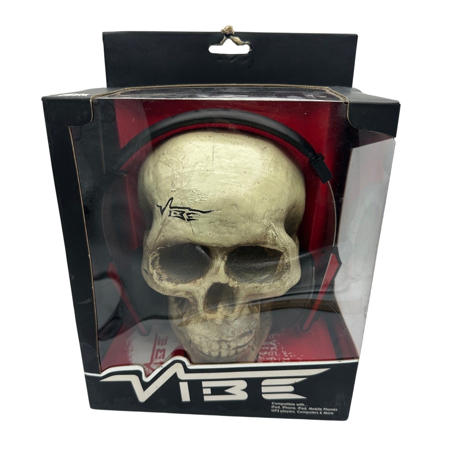 VIBE BlackDeath Extreme Bass Headphones Unisex OS Black Good VHBLACKDEATH2-V1