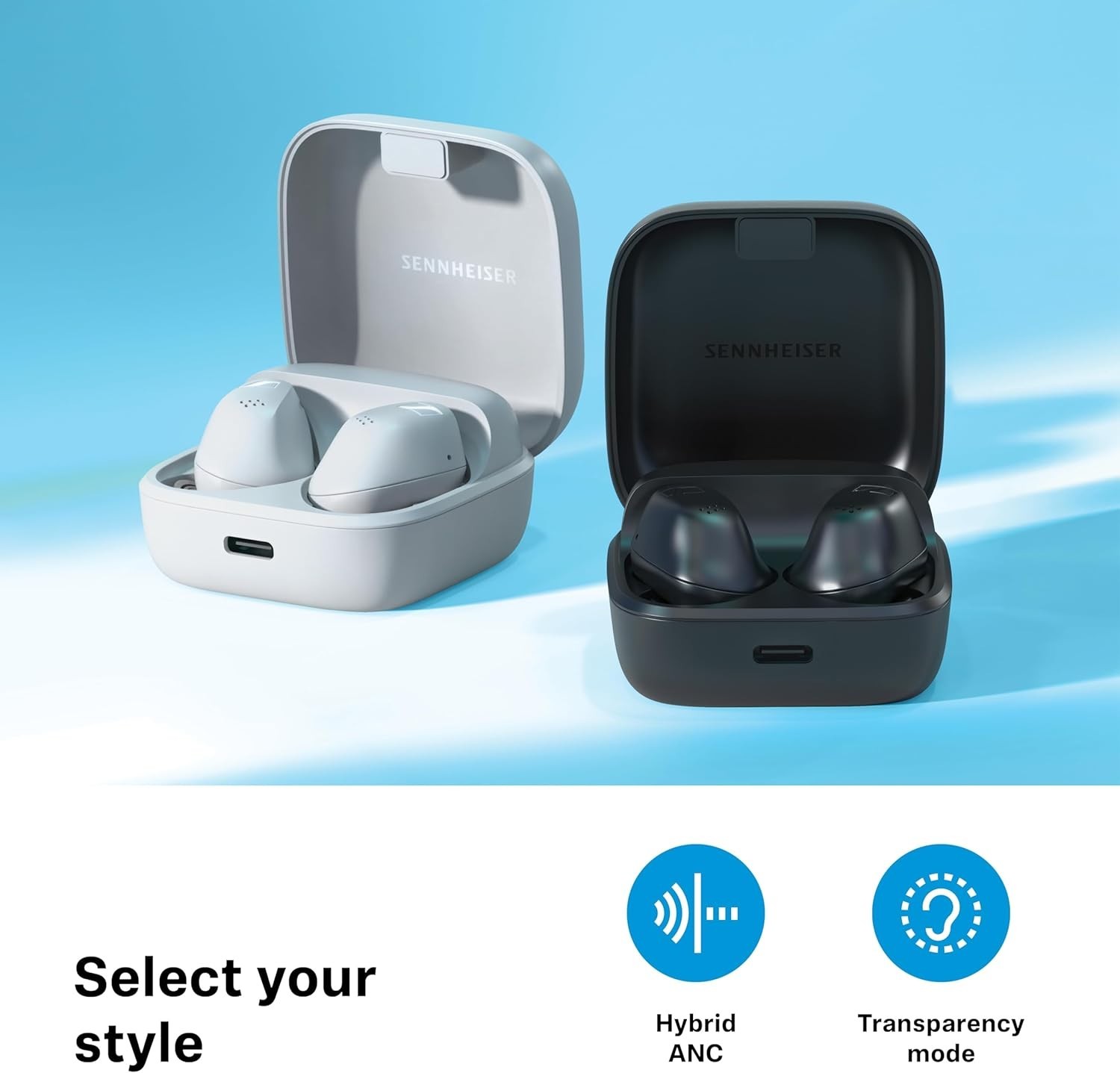 Sennheiser ACCENTUM True Wireless Earbuds – Crystal-Clear Sound White