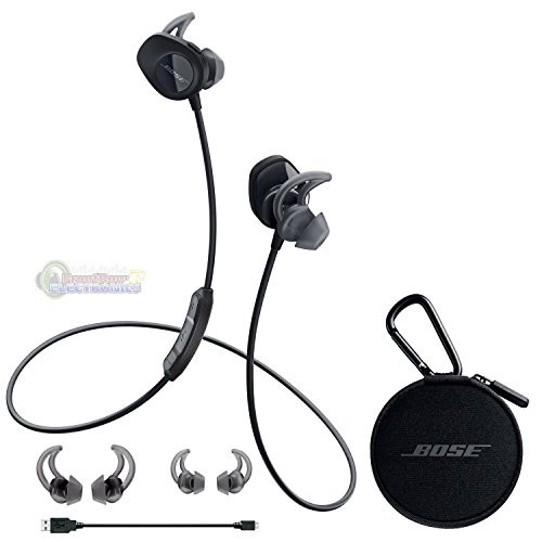 Bose SoundSport, Wireless Earbuds, (Sweatproof Bluetooth Headphones for Black