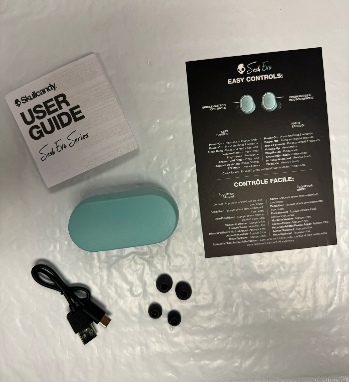 Skullcandy SESH EVO True Wireless Bluetooth in-Ear Earbud | Bleached Blue