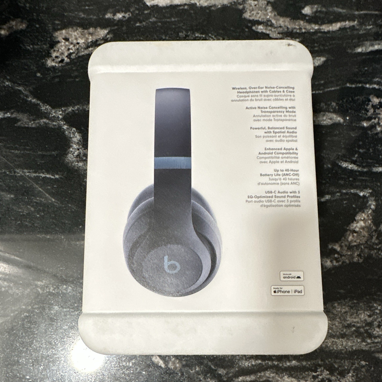 Beats Studio Pro Over-Ear Bluetooth Headphones w/ ANC USB-C Blue/Black