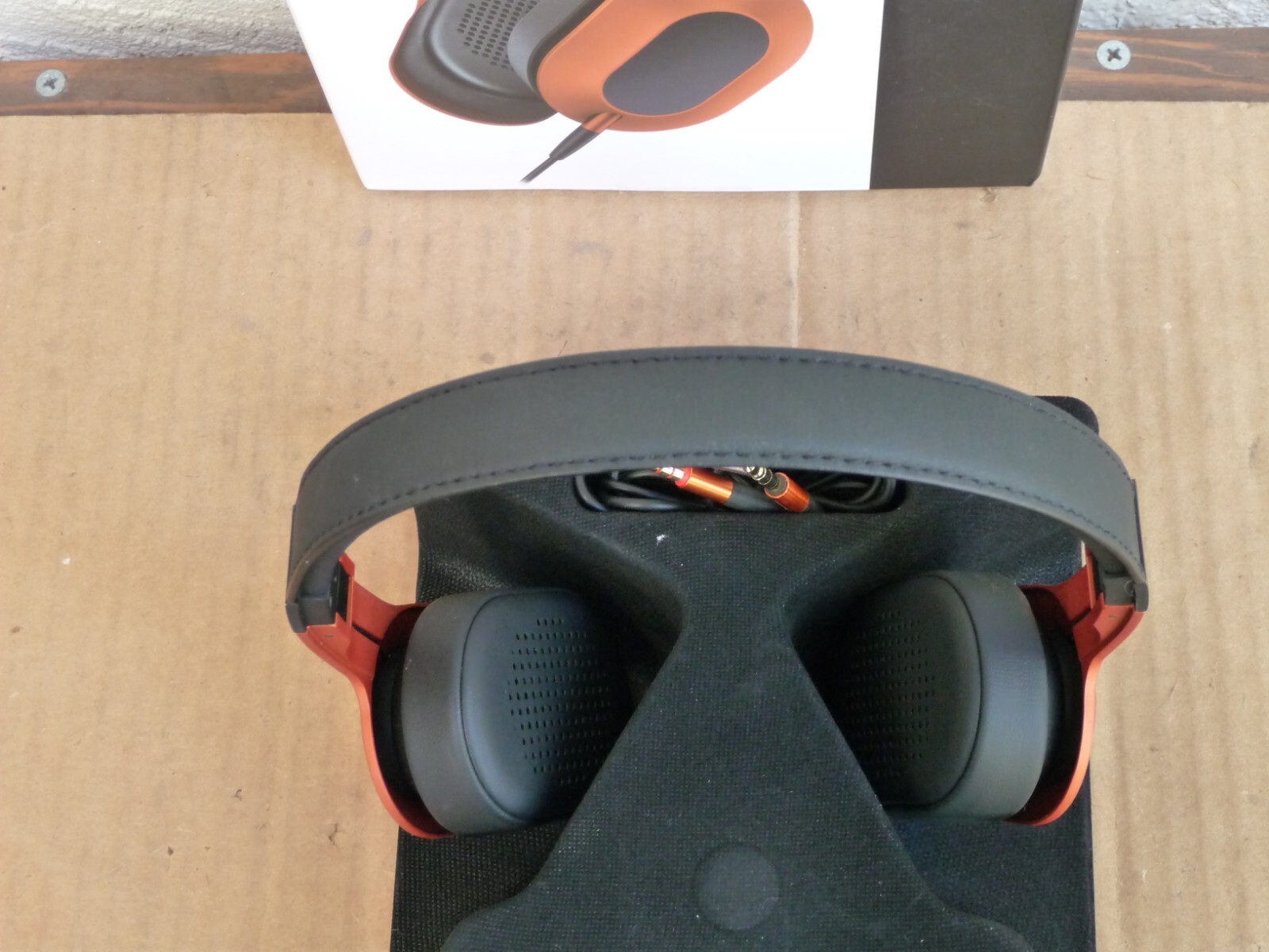 KEF M400 On-Ear Hi-Fi Headphones Orange