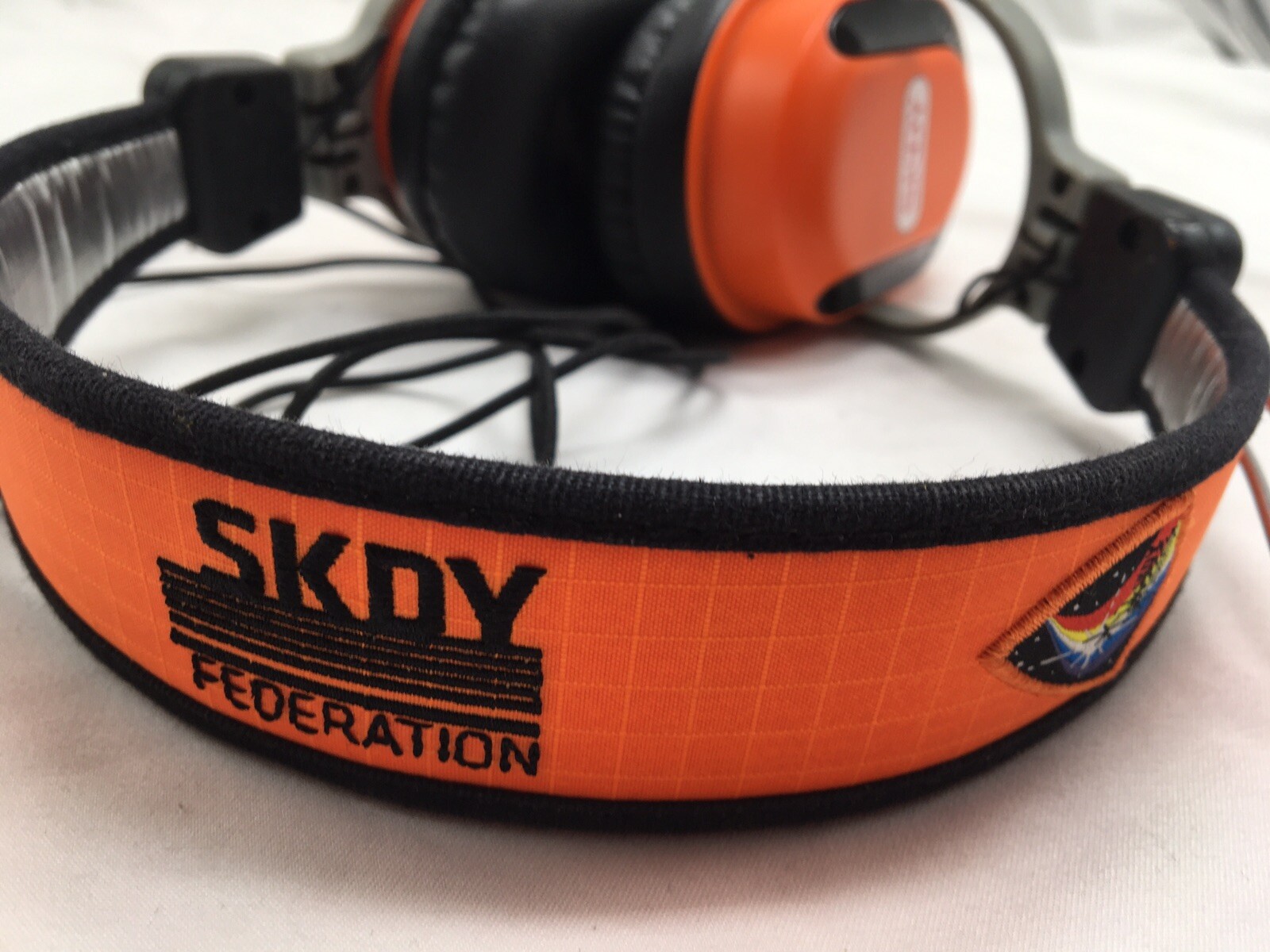 Genuine Skullcandy SKDY Federation Orange & Black Agent Headphones Works Rare
