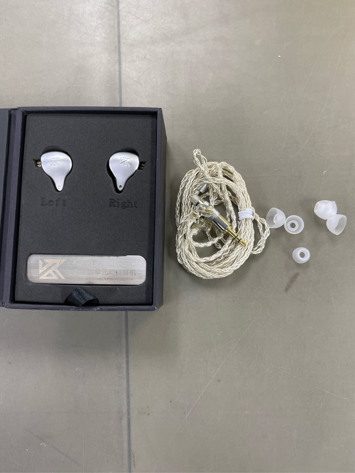 KZ AST Earbuds with Microphone (NC, Cablato), Cuffie