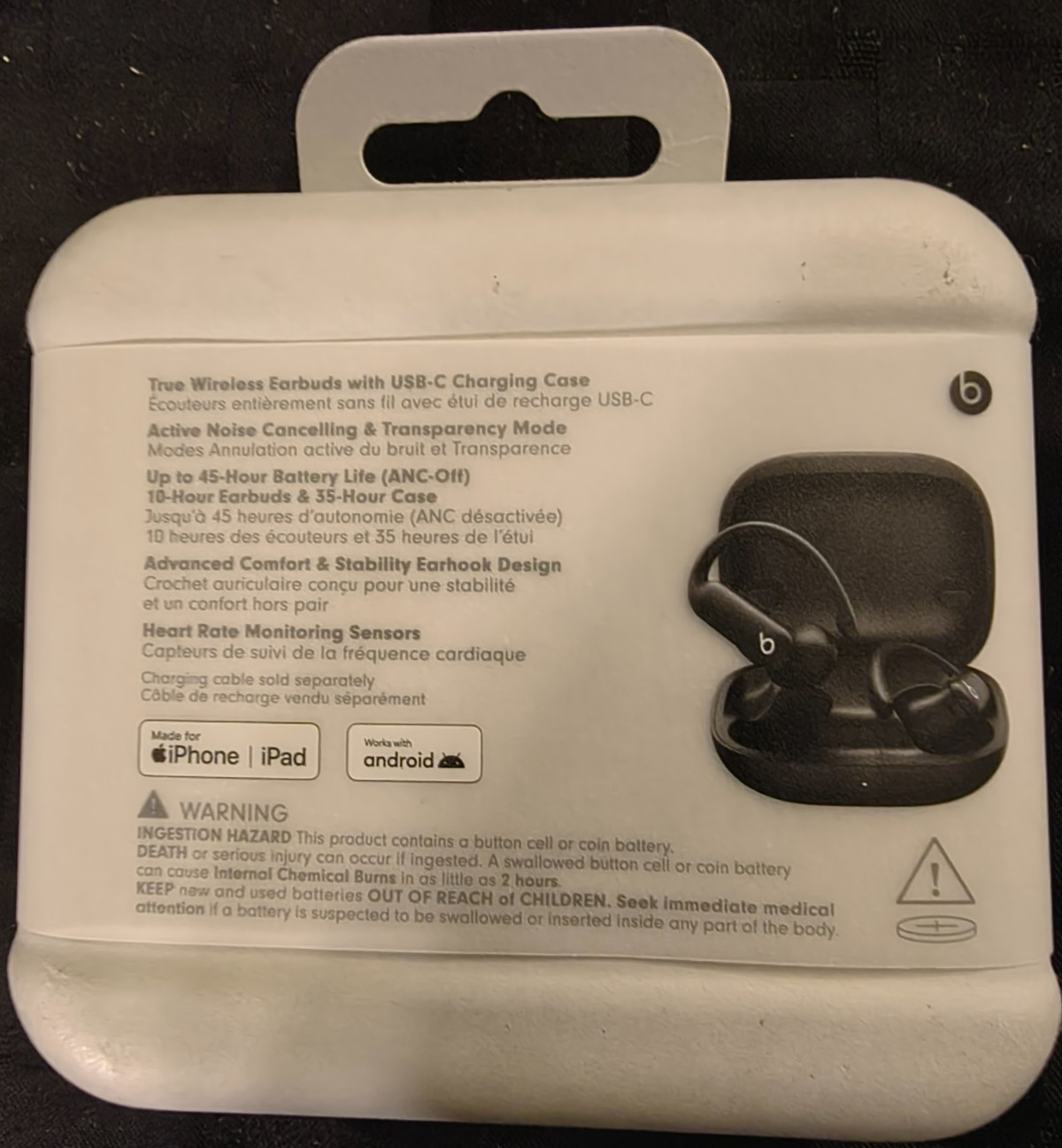 Beats by Dr. Dre Powerbeats Pro 2 Wireless Headphones – Jet Black – Brand New