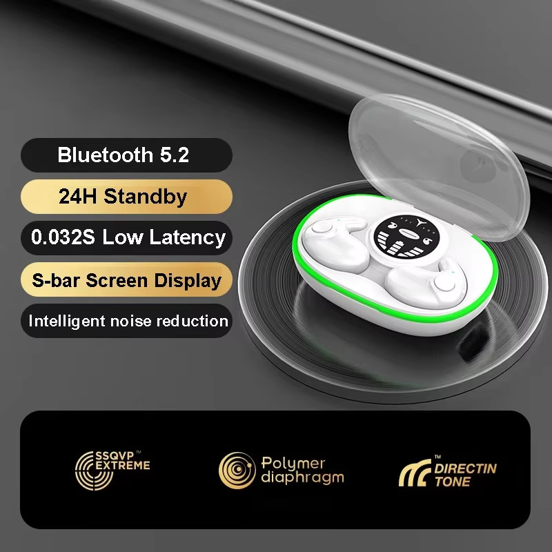 Invisible Sleep Earphones Bluetooth 5.3 Headphones IPX5 Waterproof Noise Reducti