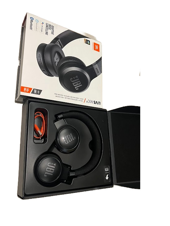 JBL Live 460NC Wireless On the Ear Noise-Canceling Headphones – Black