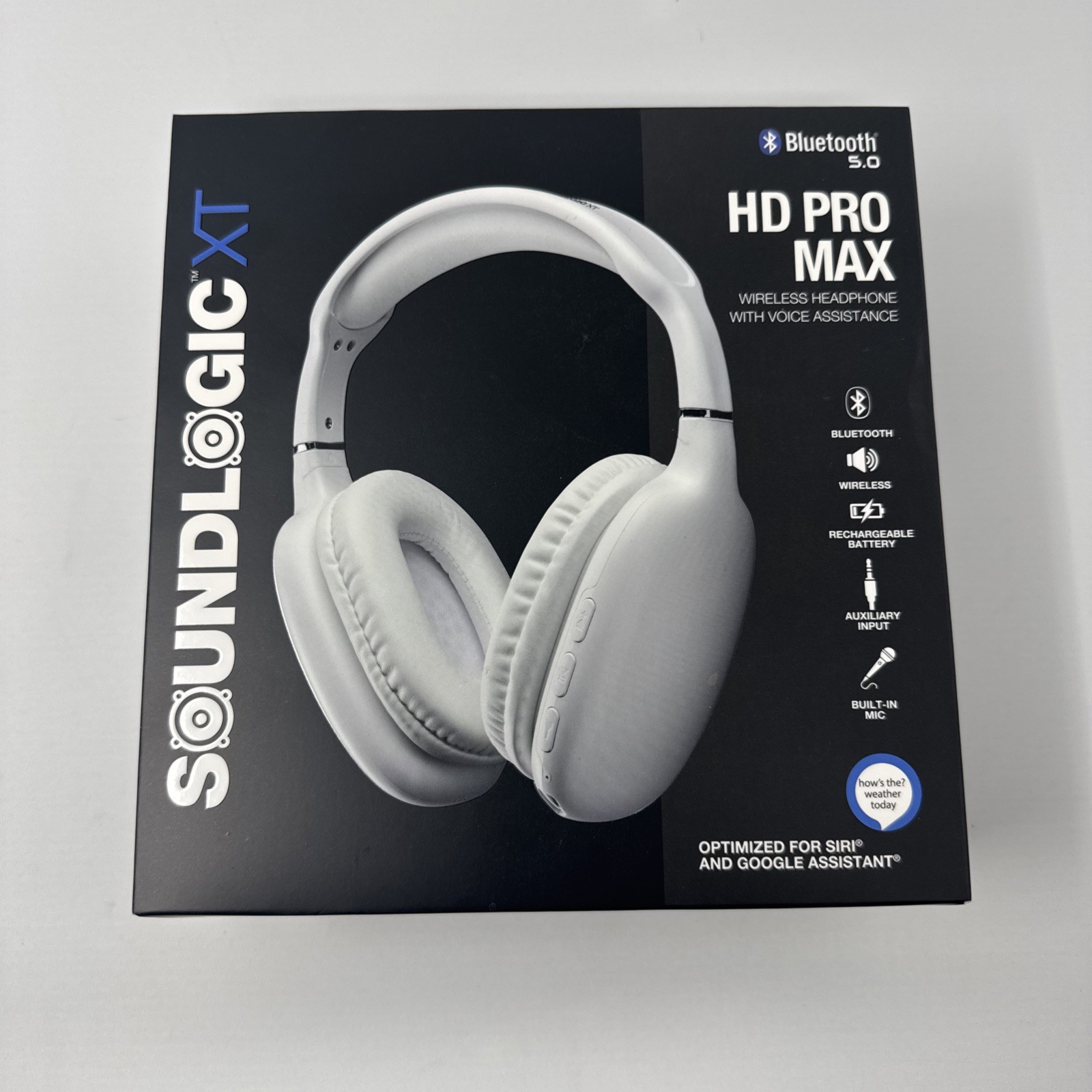 Soundlogic XT HD PRO MAX Wireless Headphone With Voice Assistance White