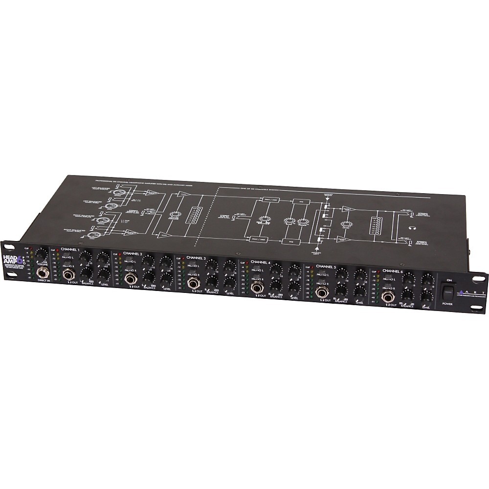 ART Headamp6Pro Professional 6Channel Headphone Amplifier