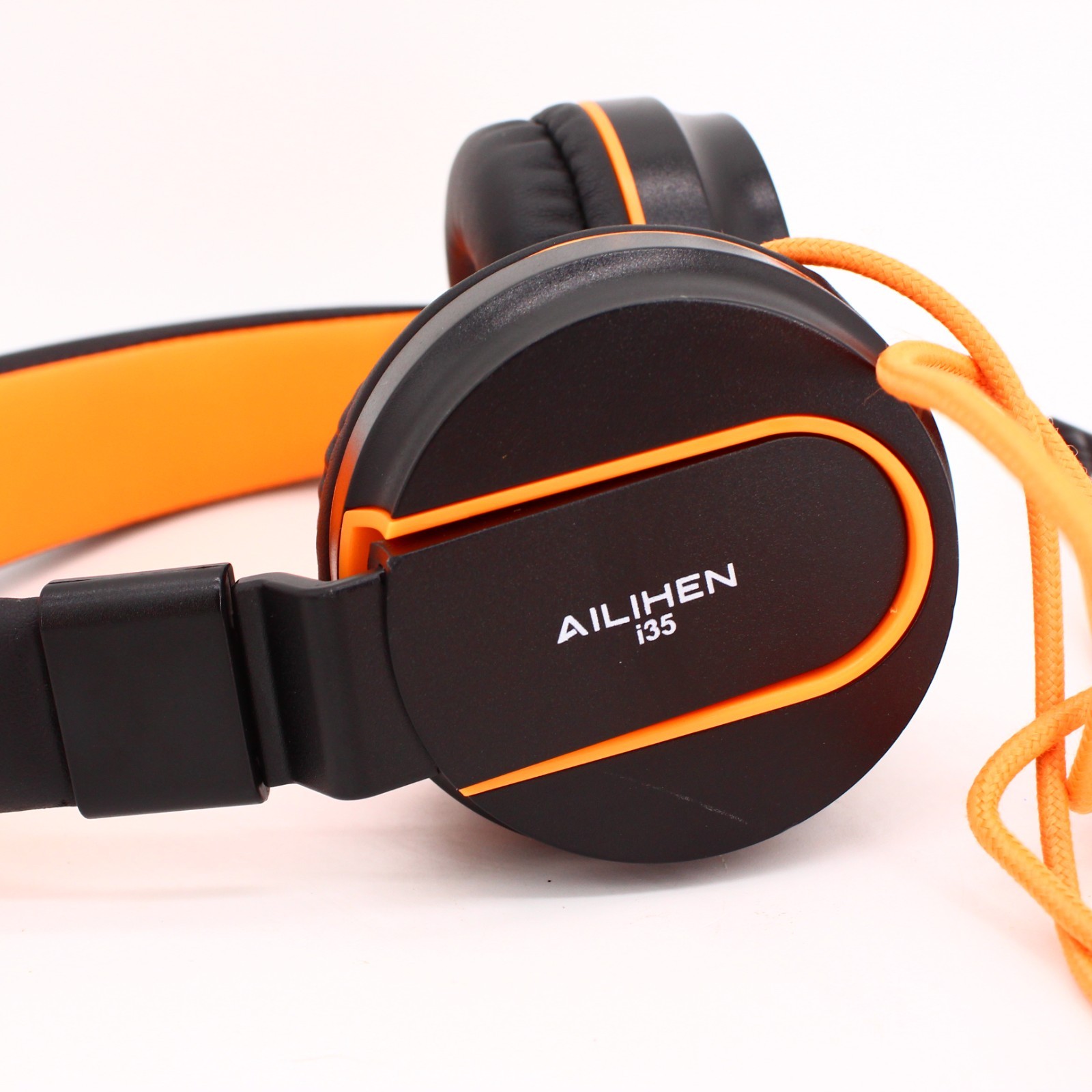 AILIHEN I35 Kids Headphones Wired On Ear 93dB Safe Volume School Black
