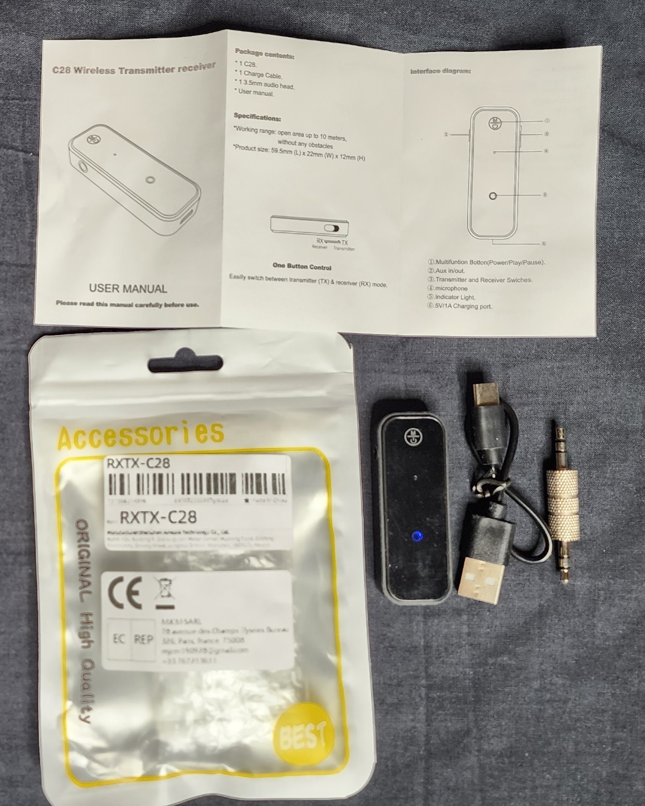 Klipsch T5M Wired Noise Isolating Earbuds W/Mic,3.5mm Jack,Bluetooth & USB C NEW