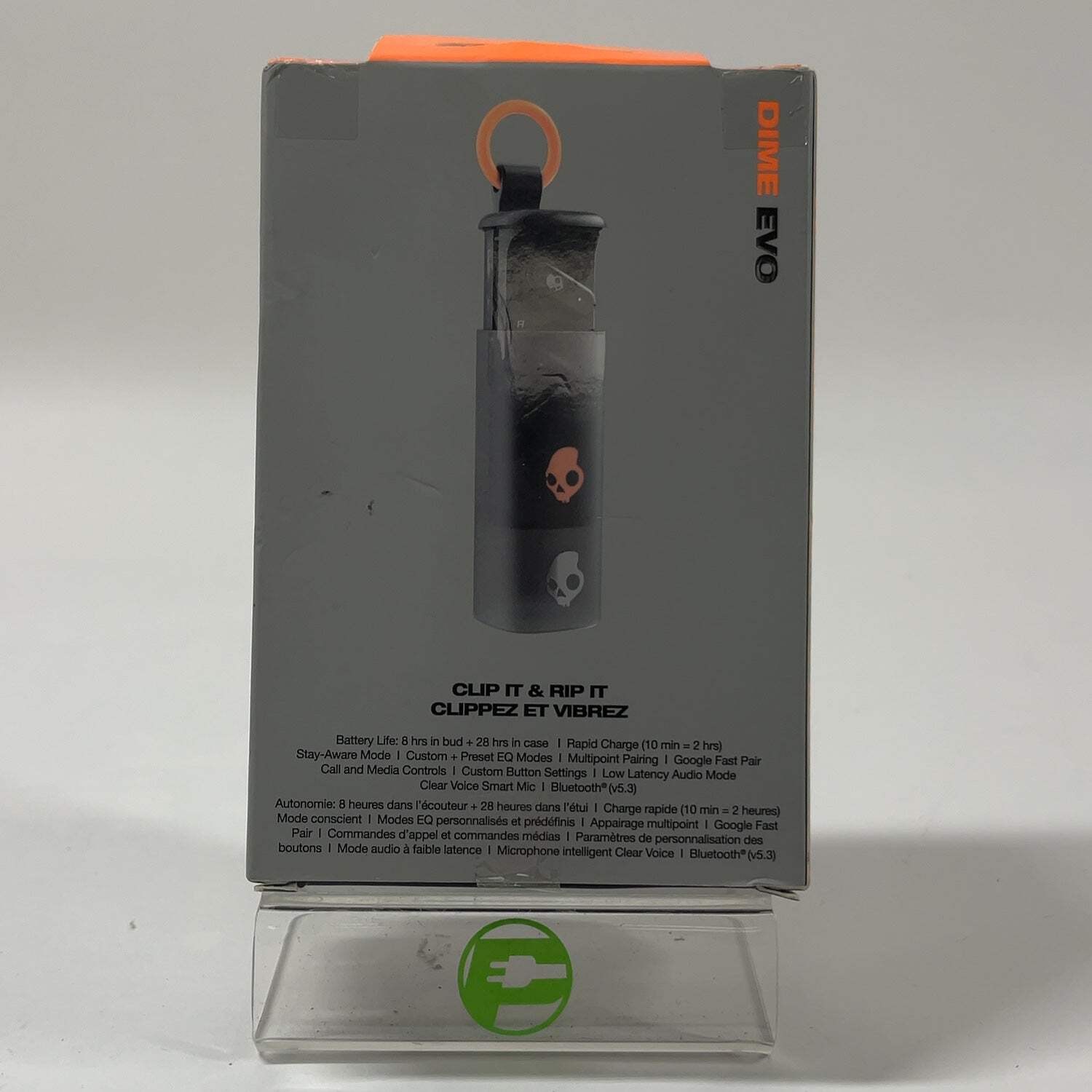 New Skullcandy Dime Evo Water Resistant Wireless Earbuds Black S2DTW