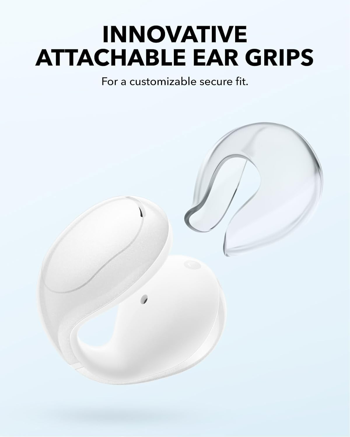 C30i Open-Ear Bluetooth Earbuds: Lightweight Clip-On, 30H Play, Water-Resistant