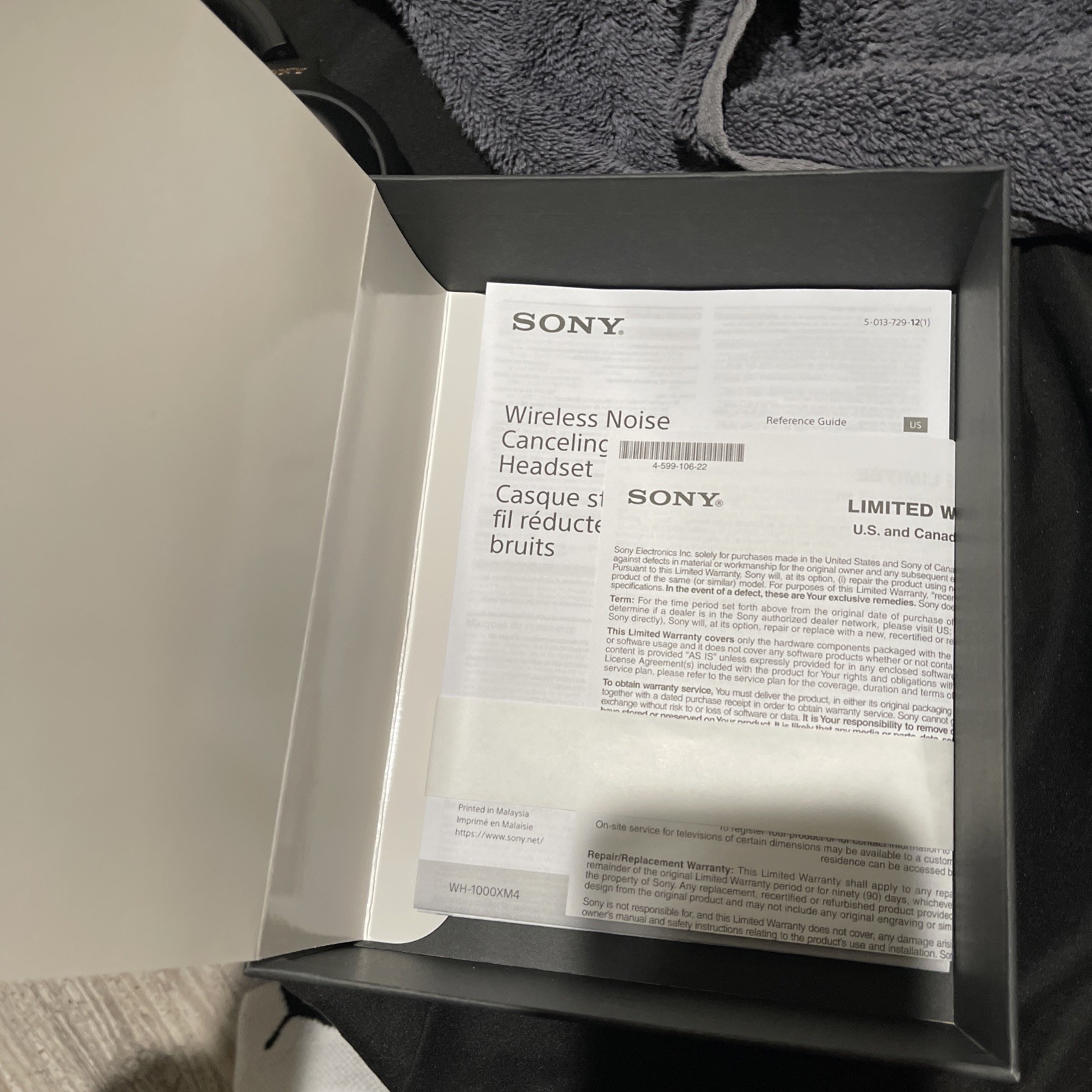 Sony WH-1000XM4 Over the Ear Wireless Headset – Black