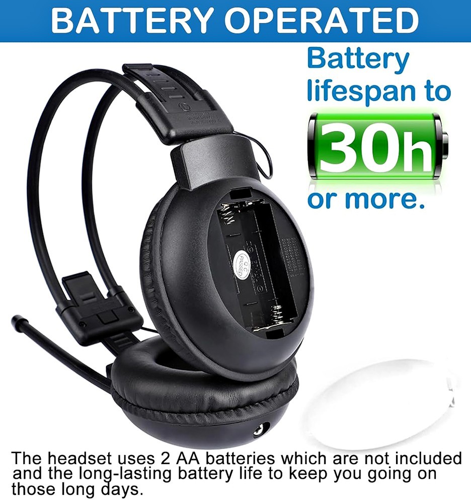 FM RADIO HEADPHONES DIGITAL DISPLAY FOLDABLE ADJUSTABLE EARMUFFS STEREO HEADSET