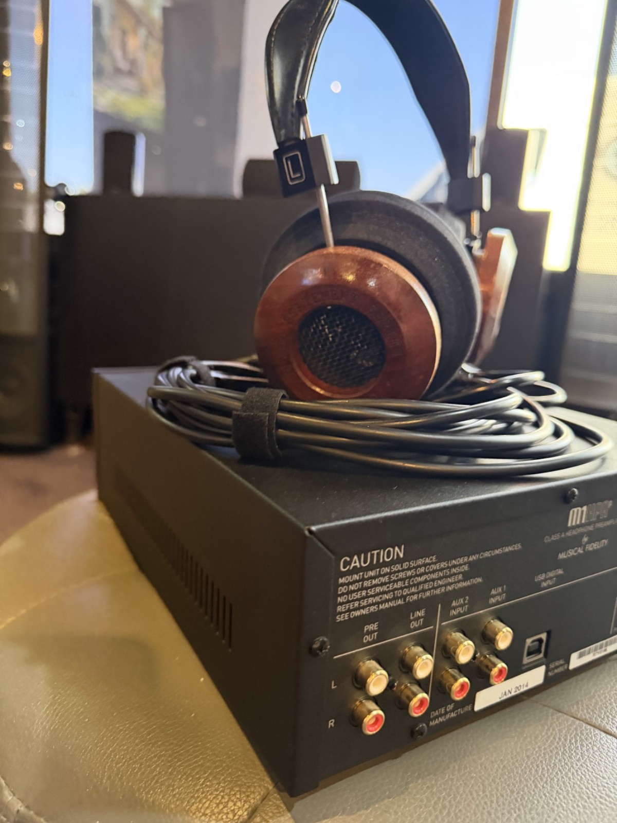 Grado GS1000 Statement Series Wired On-Ear Headphones Brown/Black 6ft