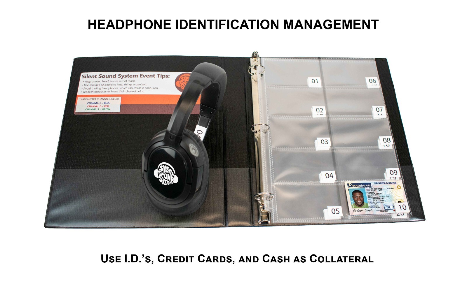 BEST Silent Disco Sound System HiFi Headphone Package (30 HP, 3 Transmitters)