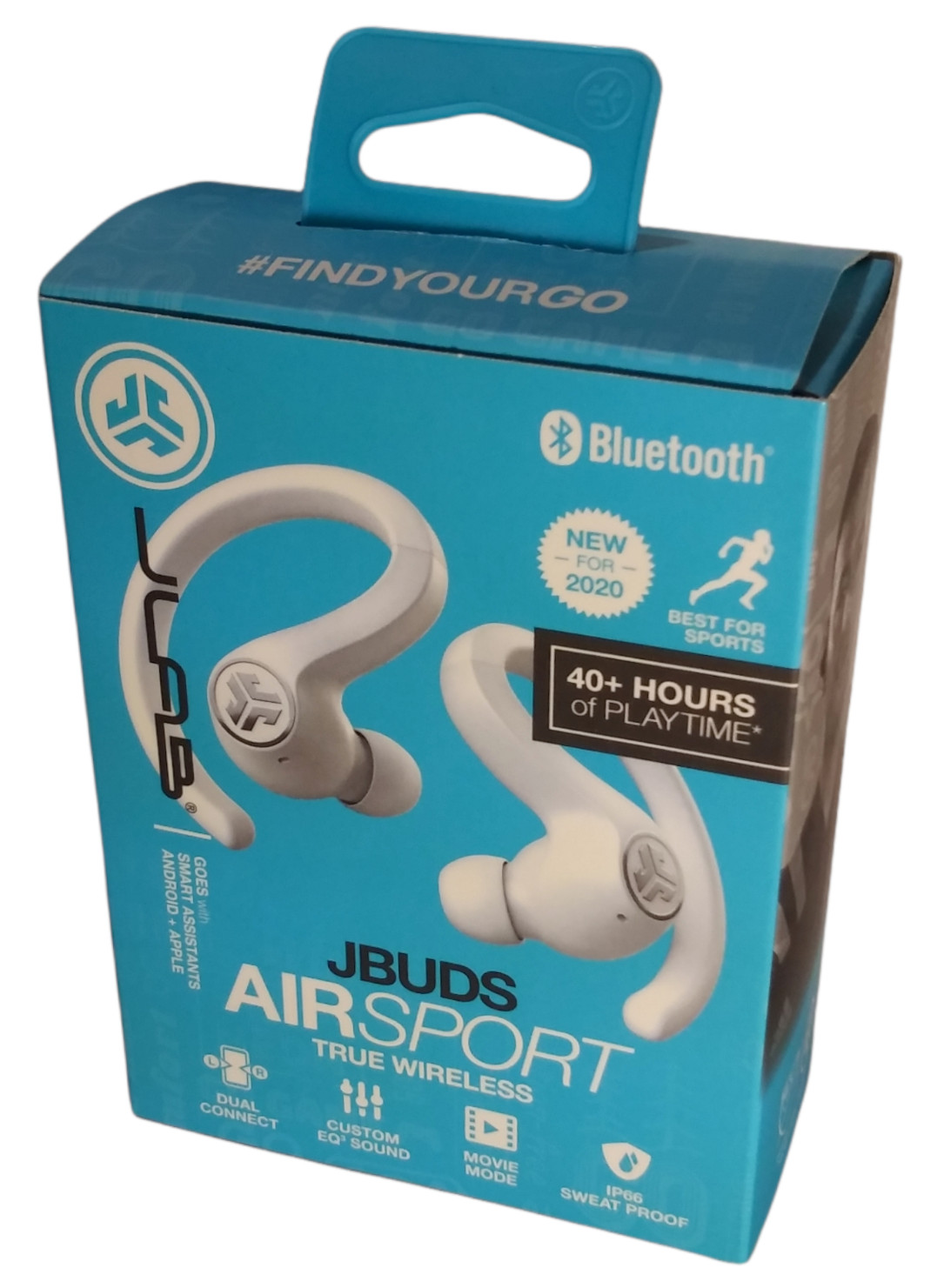 JLab JBuds Air Sport True Wireless In-Ear Earbuds New White ~FACTORY SEALED~
