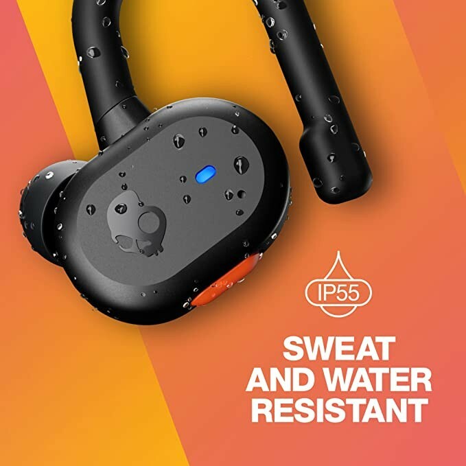 Skullcandy S2BPWP740 In-Ear Headphones – True Black/Orange
