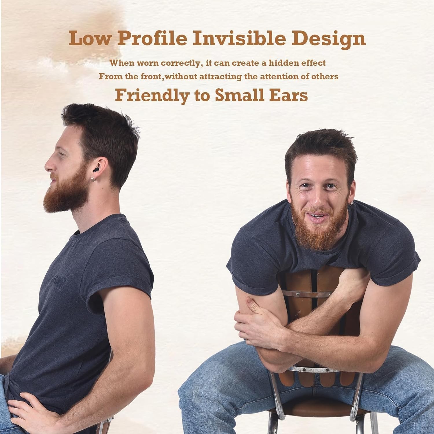 Skin Tone Mini Small Bluetooth Earbuds Invisible Wireless for Ear Nude