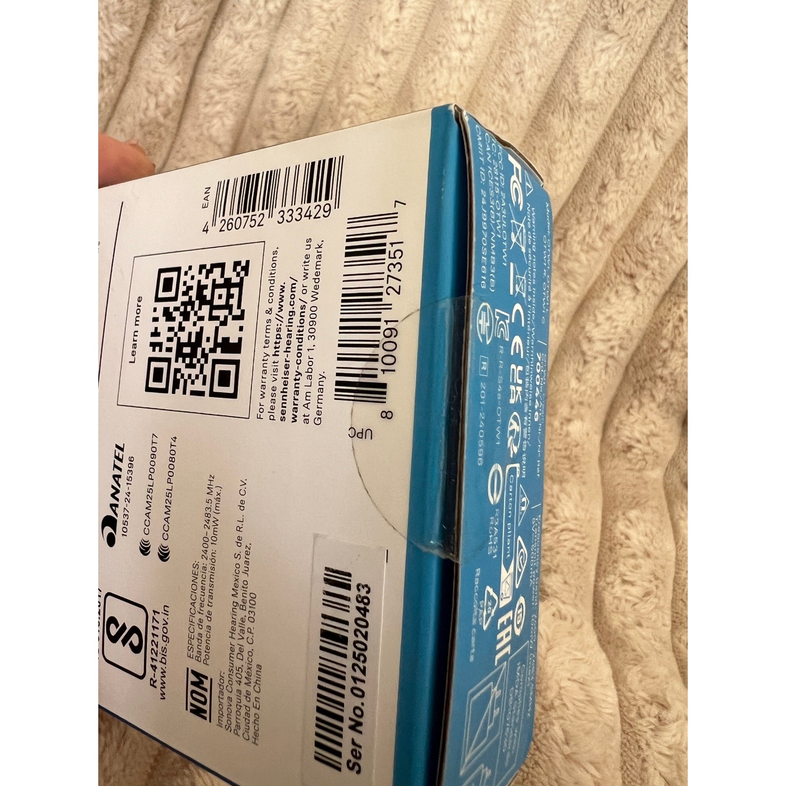 Sennheiser ACCENTUM Open Wireless Earbuds NEW sealed box white