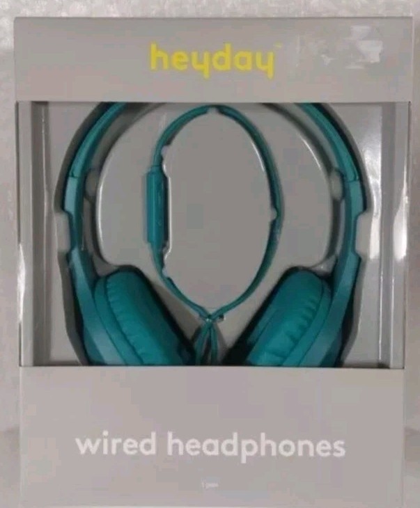 heyday™ Wired On-Ear Headphones – Teal – New