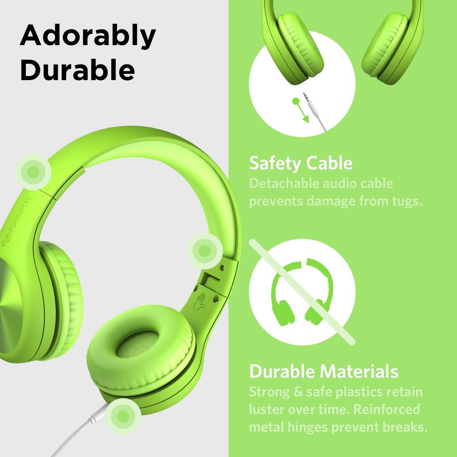 LilGadgets Connect+ Pro Wired Kids Headphones for School with Microphone, Vol…