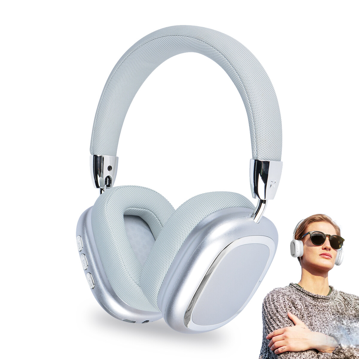 Super Bass Wireless Headphones Headsets Bluetooth 5.0 Stereo Over-Ear Earphones