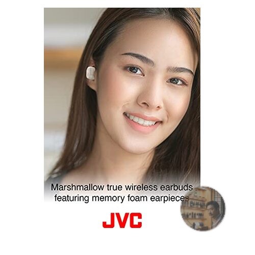 JVC Kenwood HA-A11T-A True Wireless Earbuds Indigo Blue IPX5 Waterproof 28H Pla