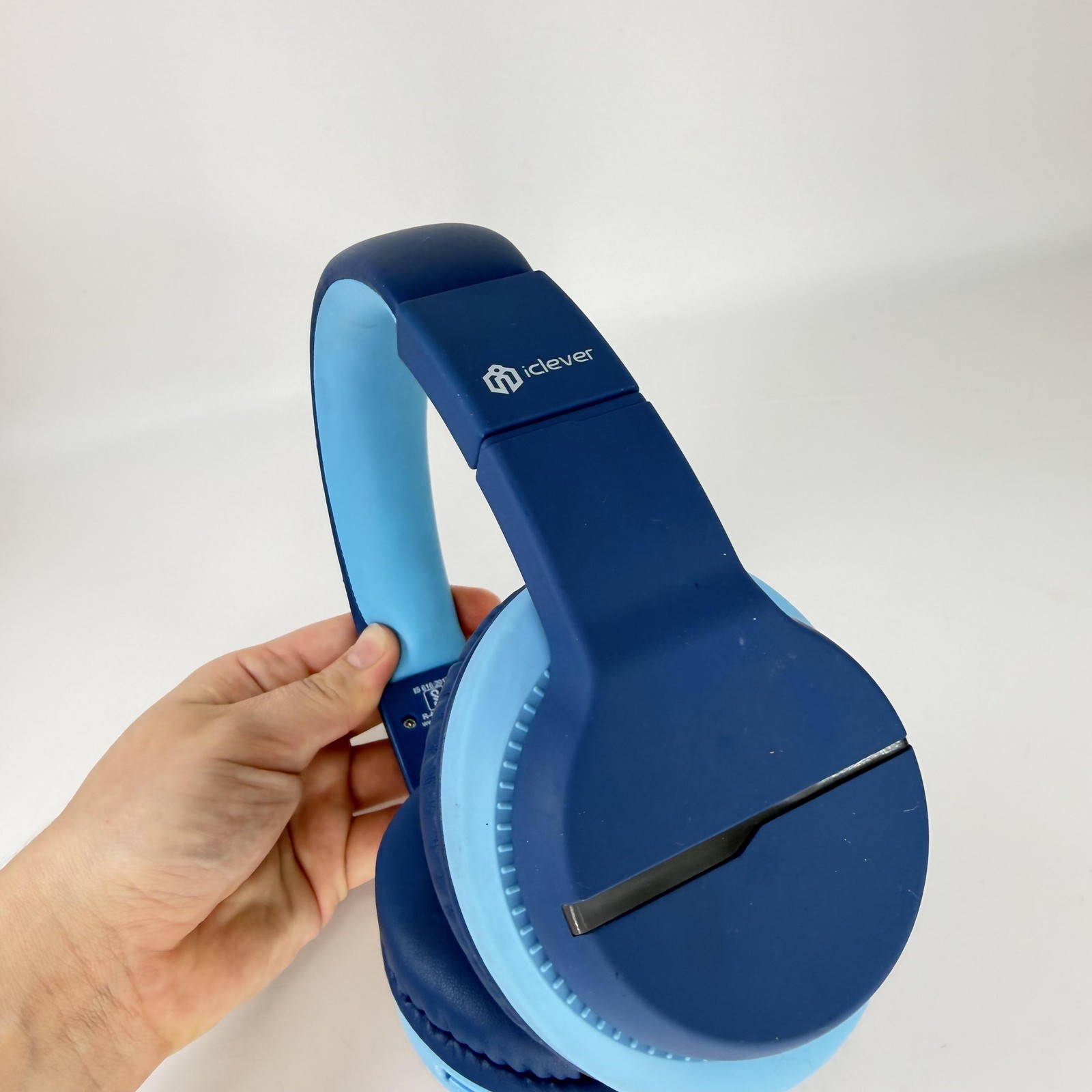 Iclever Over Ear Headphones Blue Bluetooth 3.5mm Micro-USB Wireless Stereo