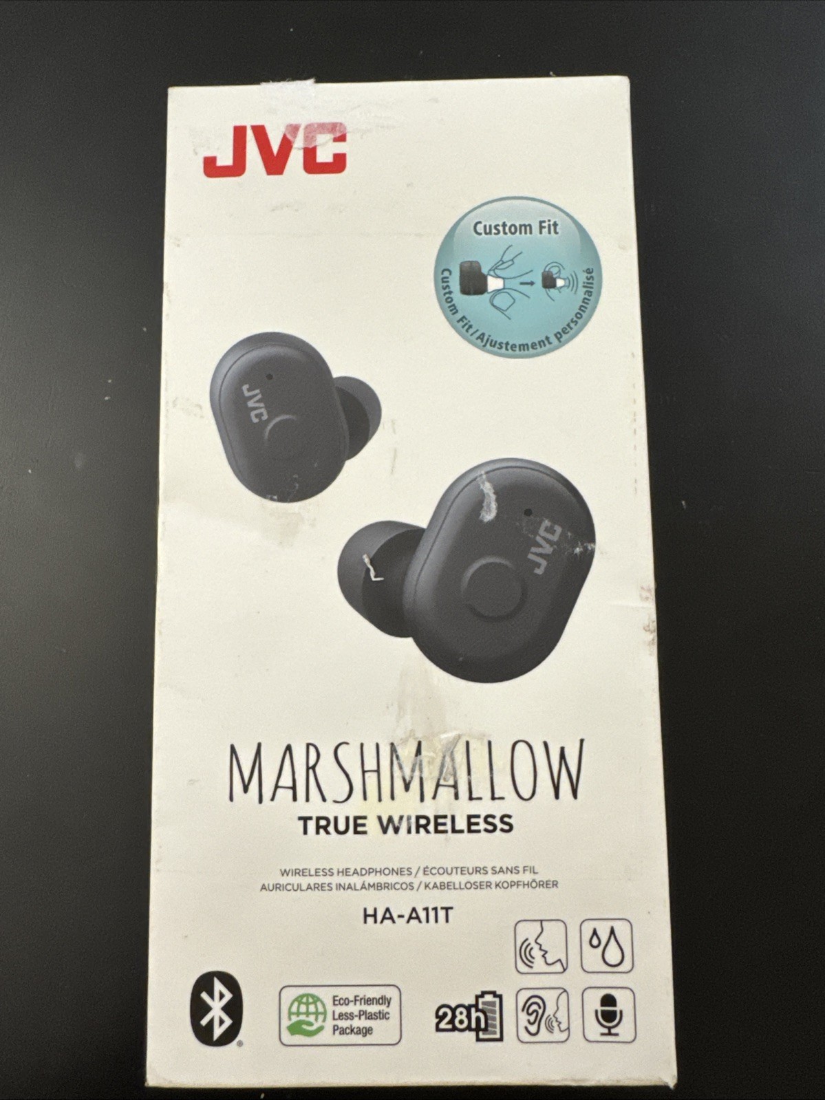 JVC Kenwood HA-A11T-B Fully wireless earphones compact and lightweight body