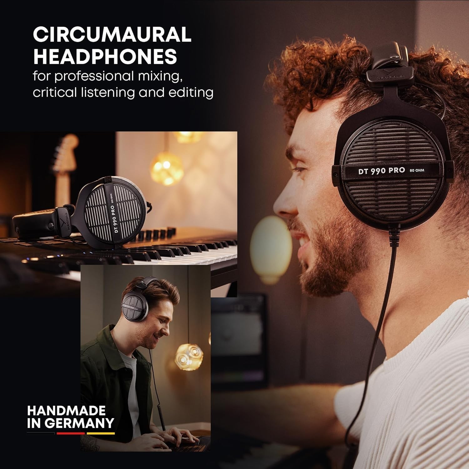 Beyerdynamic DT 990 Pro 250 Ohm STUDIO HEADPHONES – NEW – PERFECT CIRCUIT