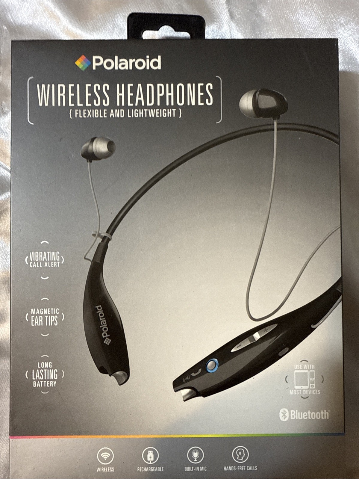 Polaroid Wireless Bluetooth Hands-Free Call Rechargeable Headphones