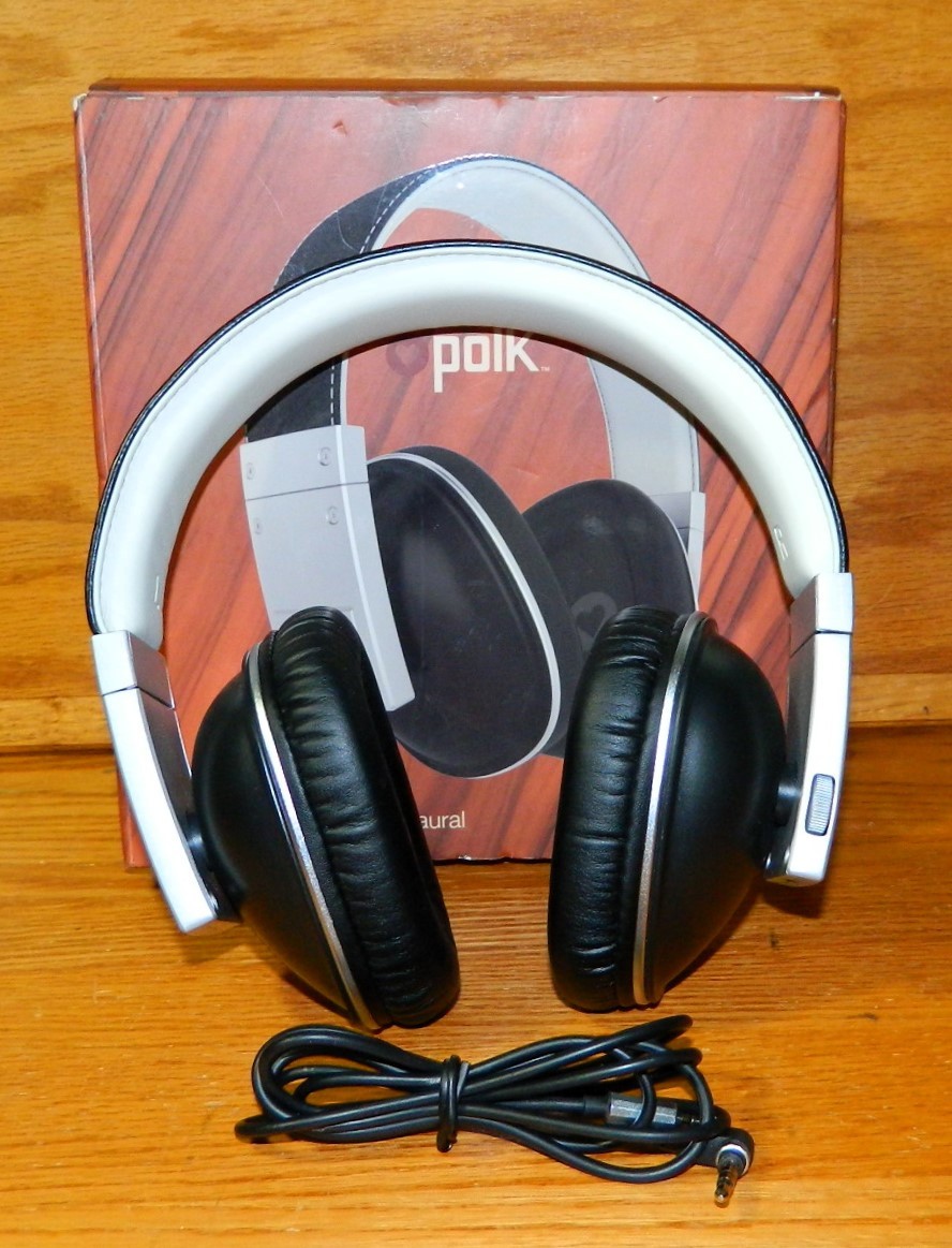 Polk Audio Buckle Over-Ear Wired Headphones w/ 3.5mm Stereo Audio Cord Works