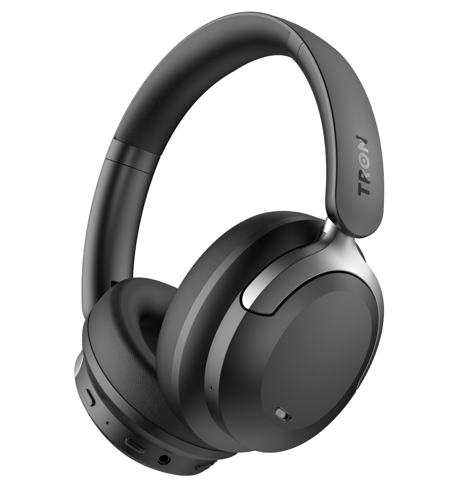 TRON Hybrid Noise Cancelling Headphones, OverEar Wireless Bluetooth Transparency