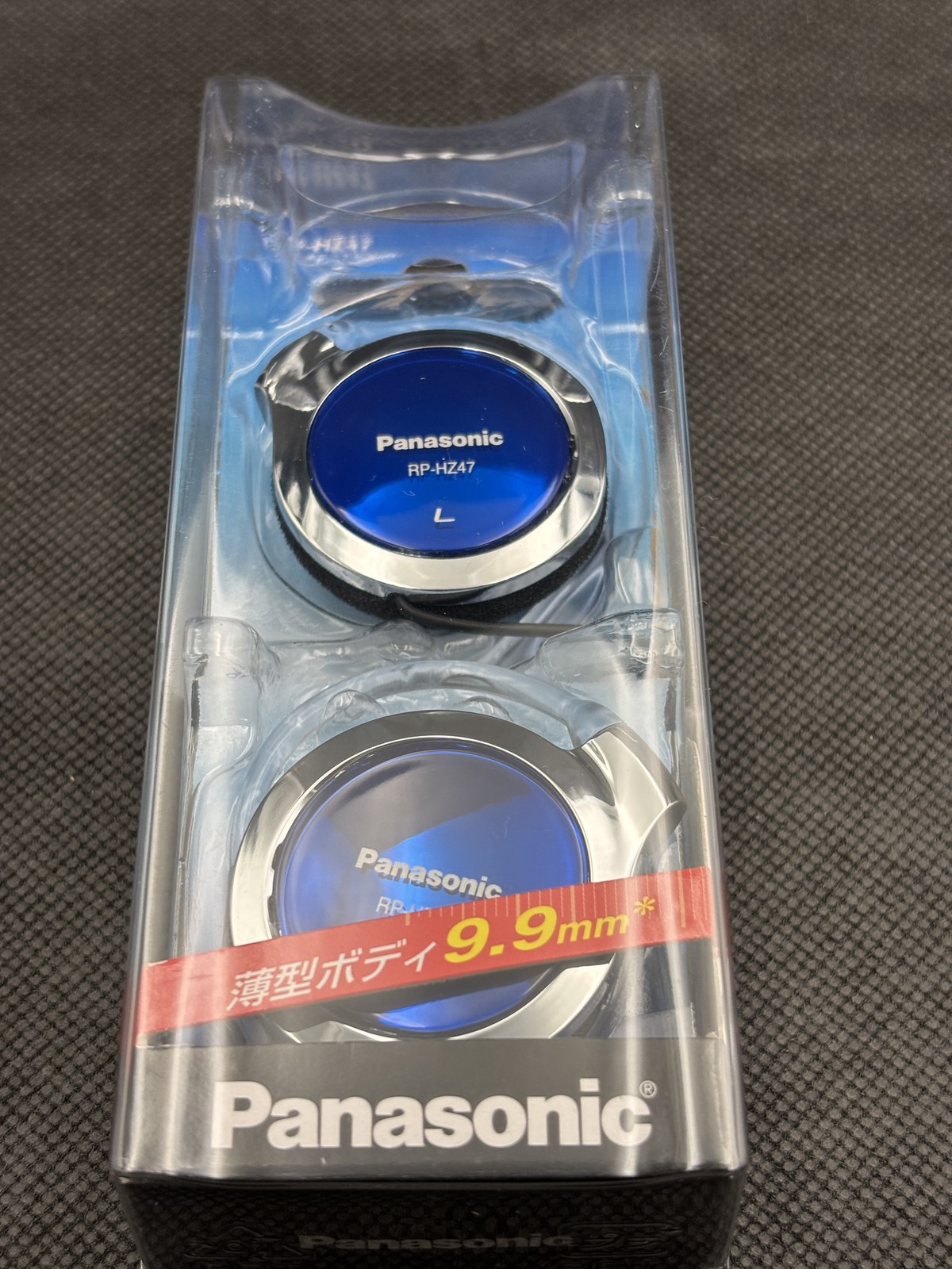 Panasonic Clip Earphone Headphone RP-HZ47-A 9.9mm Blue NEW
