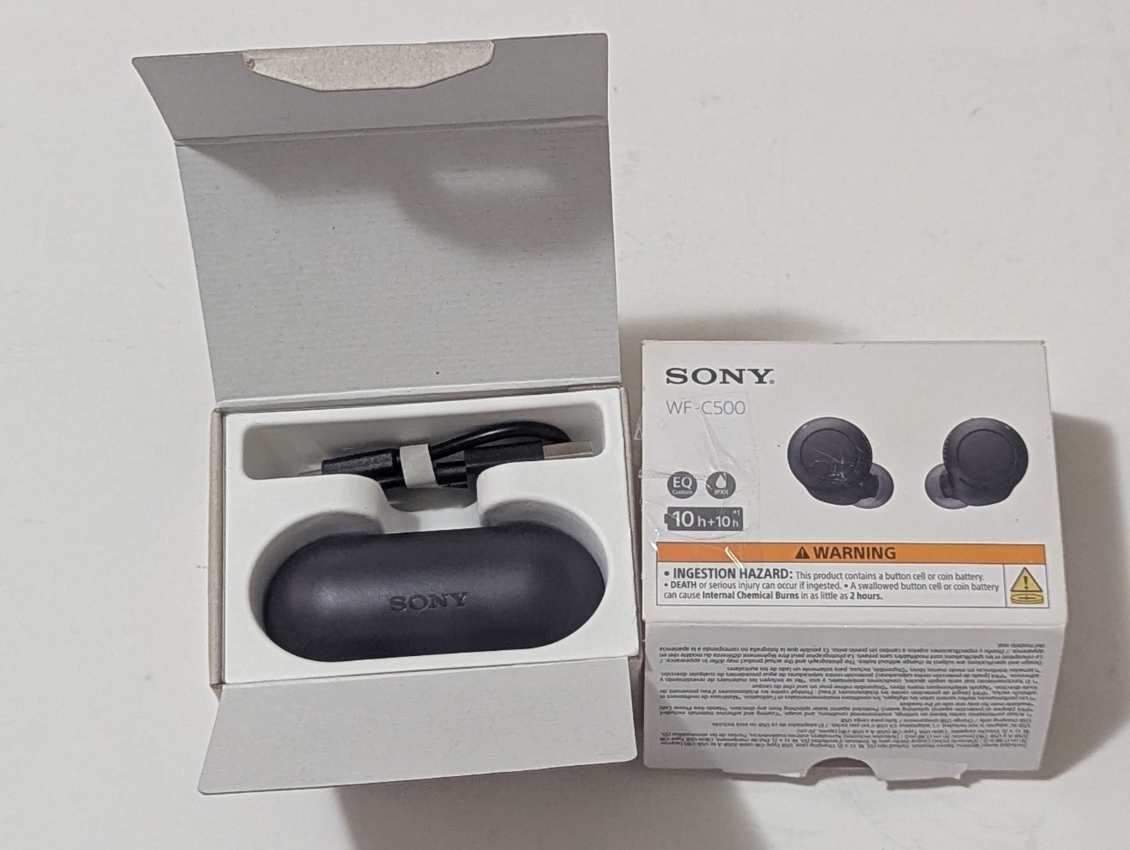 Sony Truly Wireless In-Ear Bluetooth Headset WF-C500 [ Black ] NEW