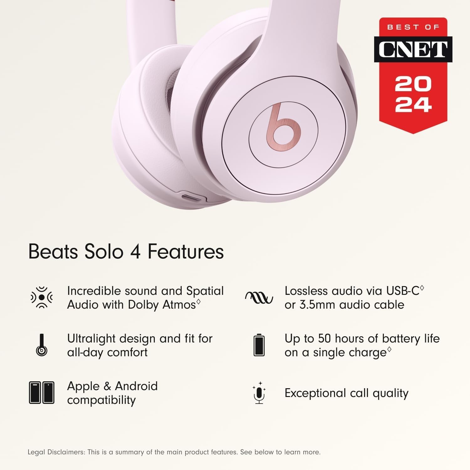 Beats Solo 4 – Wireless Bluetooth On-Ear Headphones Beats by Dr. Dre _New Sealed