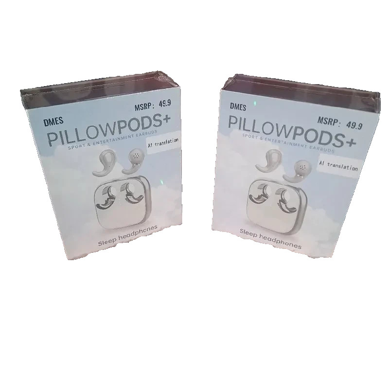DMES PillowPods AI Translation Ear Buds for Comfortable Sleeping while listening
