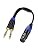 6.35mm Dual TRS to XLR Female Cable for Microphone, Mixer, Amplifier, 11.8inch,