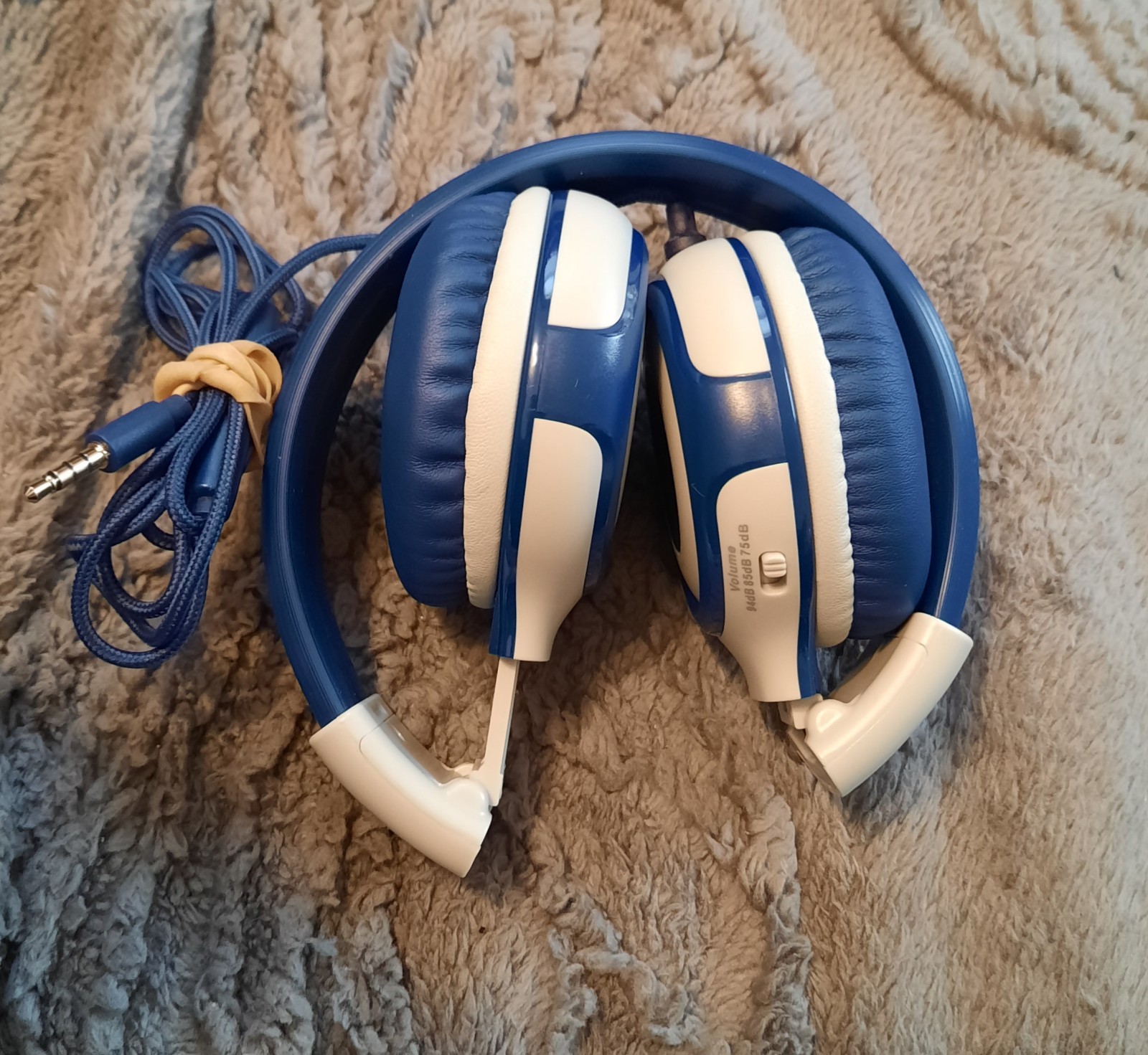 SIMOLIO Wireless Bluetooth Headphones for Kids Music Blue w/ Case