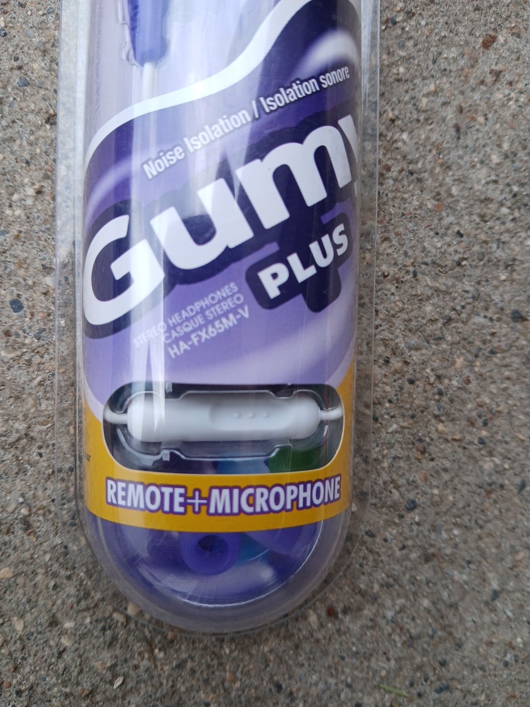 Gumy Plus Earbuds By JVC, Plum Violet Color, HA-FX65M-V Model New Factory Sealed