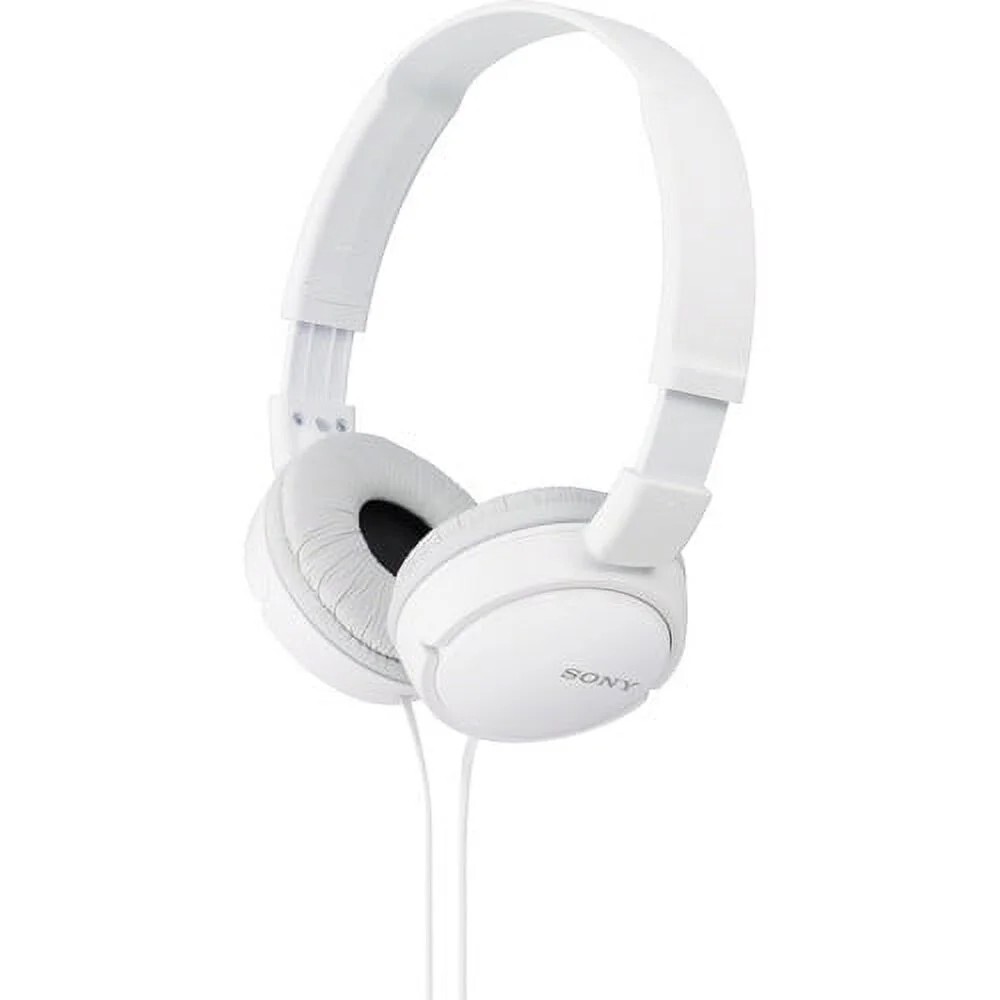 Sony MDR-ZX110 Wired On-Ear Headphones, White – Money Back Guarantee !