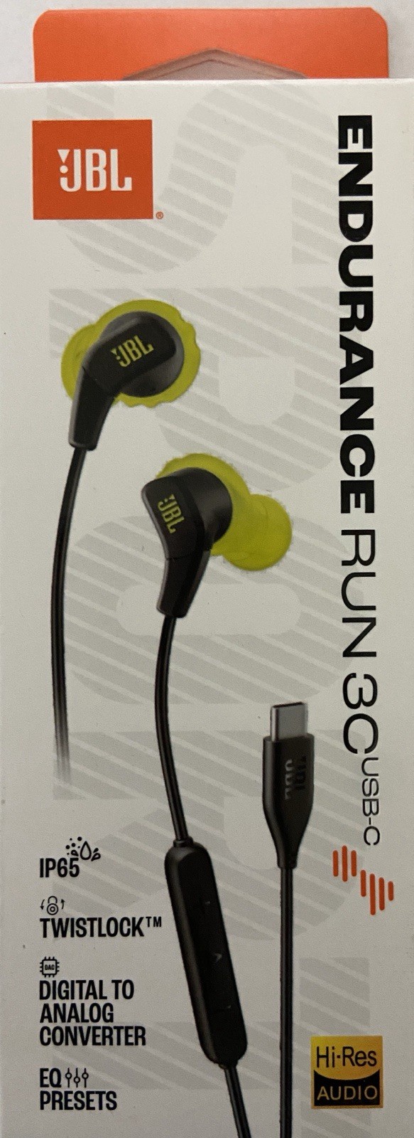 JBL Endurance Run 3C USBC Wired Handset (black)