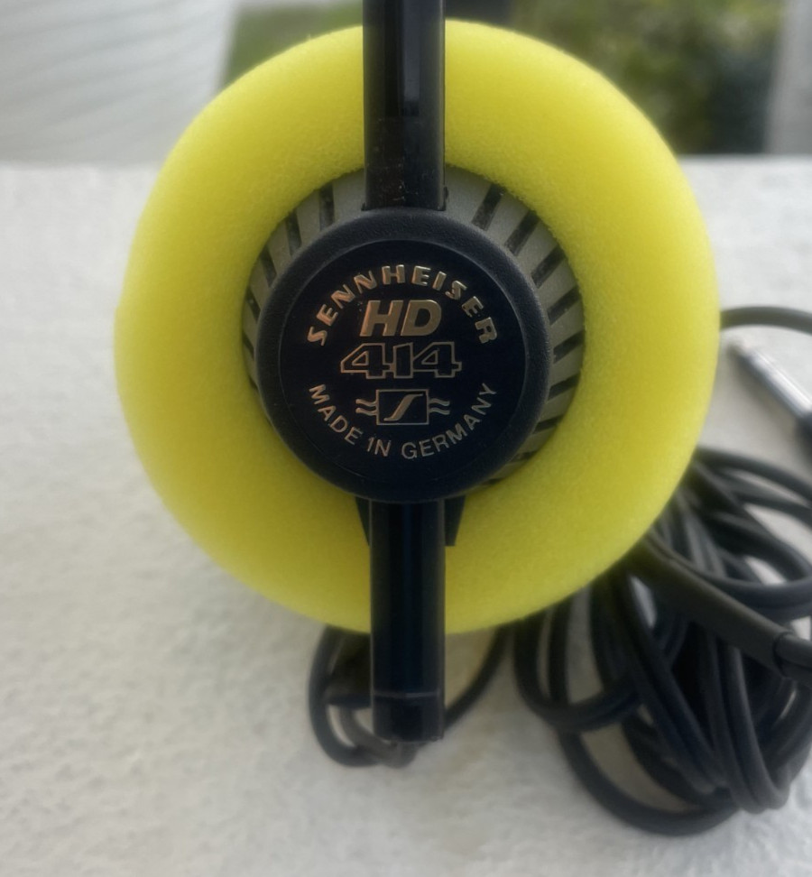 Sennheiser HD 414 50th Annivers Ltd. Ed. Headphones/New Earpads GREAT SOUND EPOC
