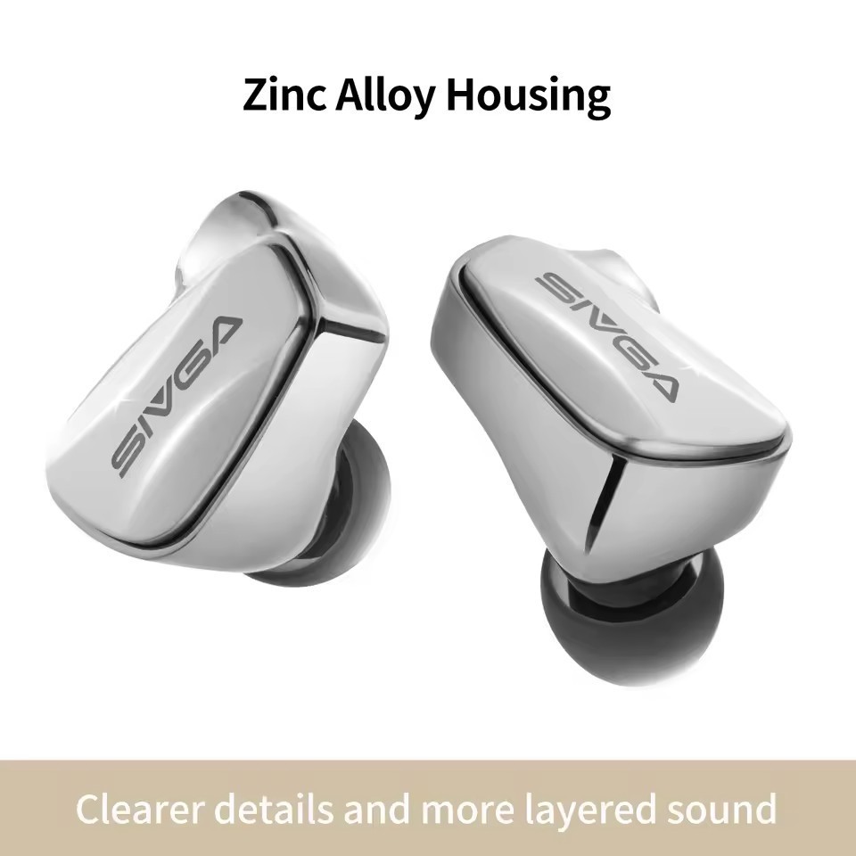 SIVGA SM100 10mm Dual-Chamber Dynamic Driver In-Ear Wired Earphones