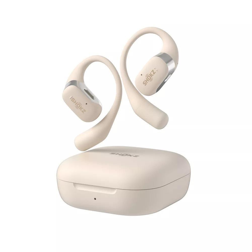 Shokz OpenFit True Wireless Bluetooth Earbuds Beige Open-Ear Comfort Very Good