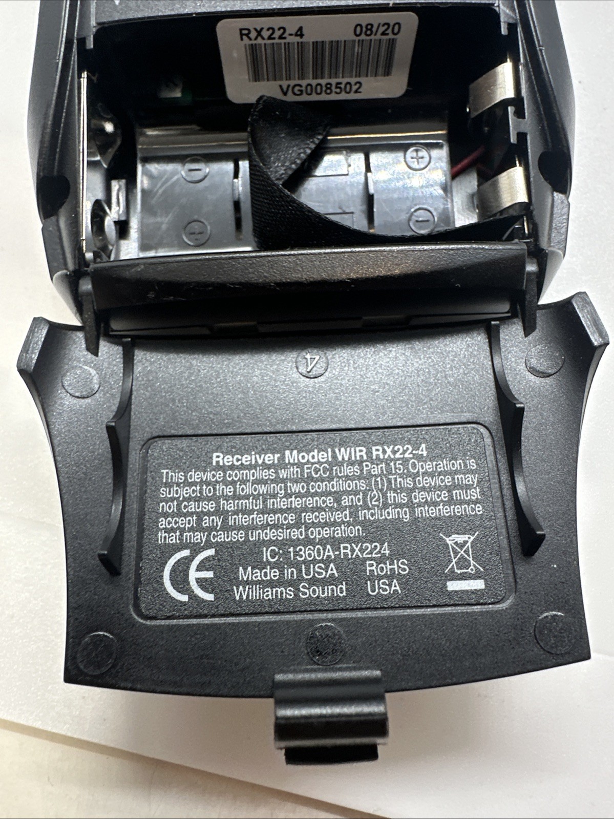 WILLIAM SOUND SOUNDPLUS 4-CH INFRARED RECEIVER WIR RX22-4