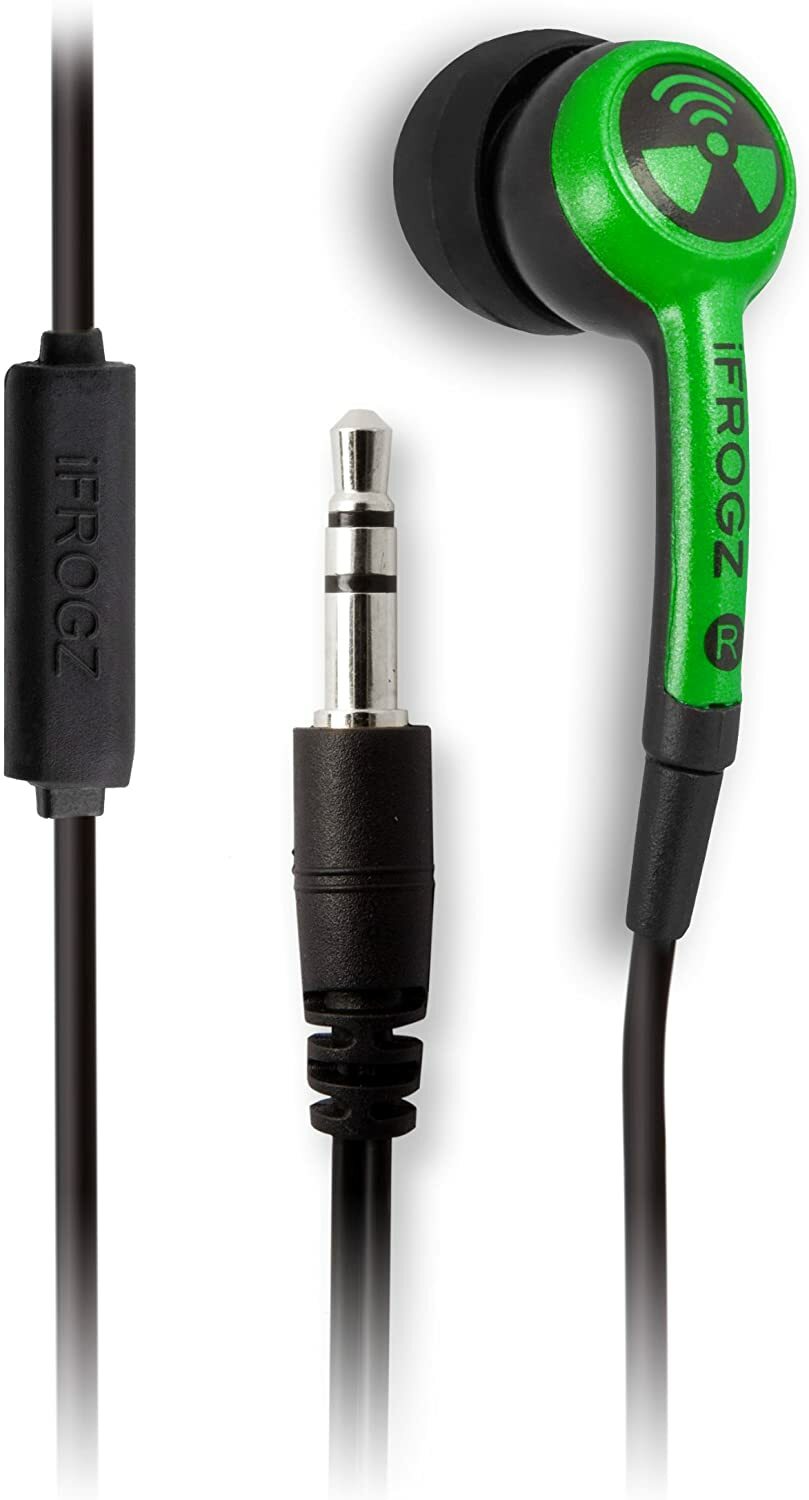 iFrogz Ear Pollution Plugz with Mic Noise Isolating Earbuds (EPD33)