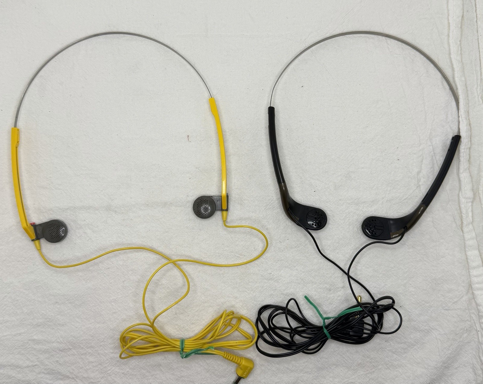 Pair of Sony Vintage Headphones MDR W12 and MDR W15 Tested Working